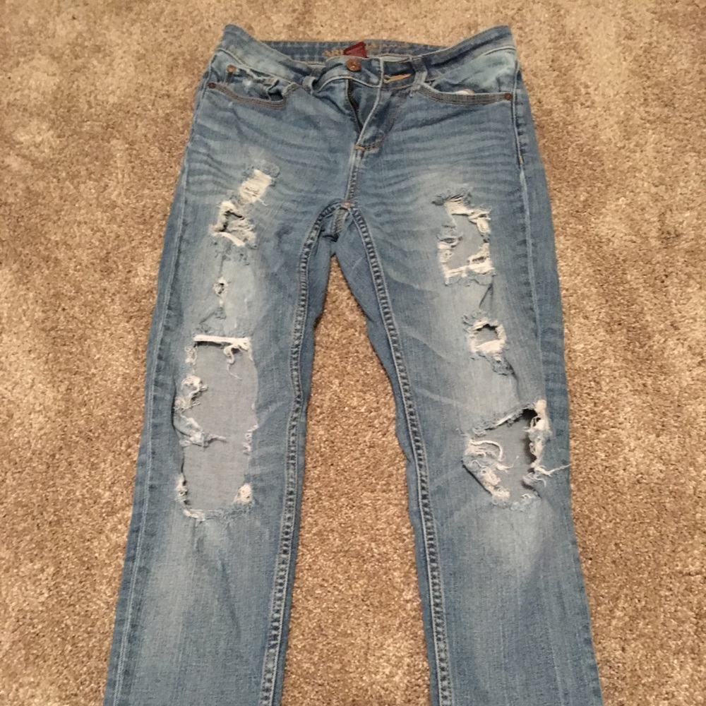 light blue jeans